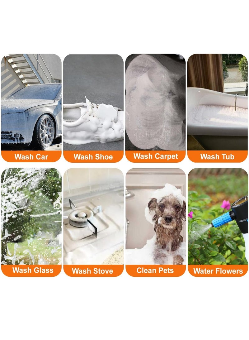 MIXDE Car Foam Sprayer, Electric Pressurized Foam Sprayer, Foam Sprayer, Car Wash Foam, Adjustable Foaming Car Wash Sprayer, Suitable for Home, Garden Car Beauty Cleaning, Car Accessories - Image 5